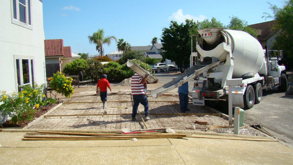 COMPLETED CONCRETE DRIVE